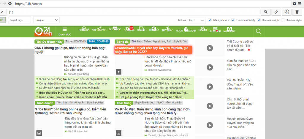 Giới thiệu Plugin Content Crawler - cào nội dung Web khác về Website của mình 1 Giao diện bộ chọn của Content Crawler