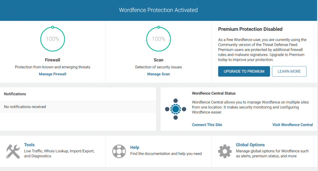Hướng dẫn Active Wordfence Premium 8